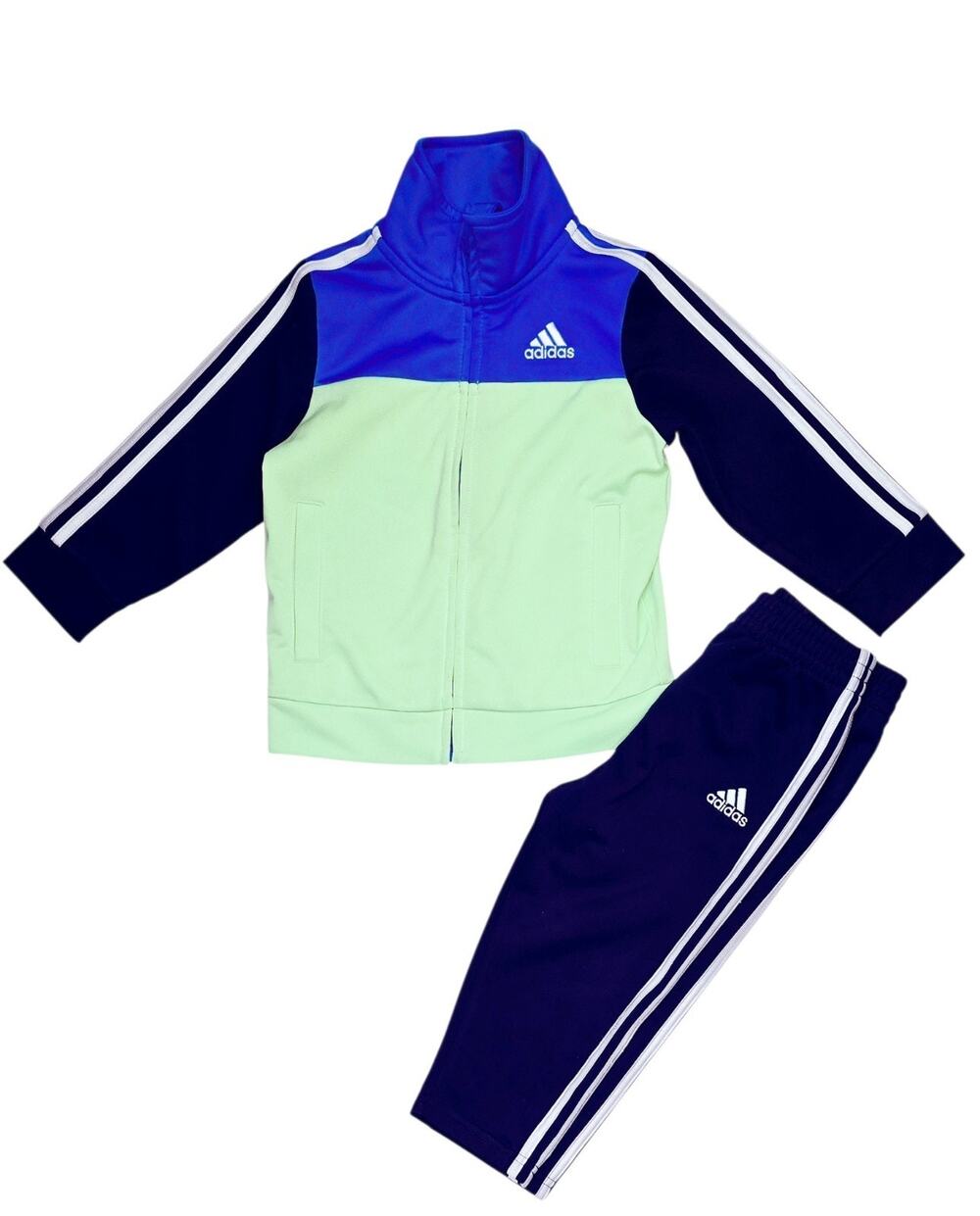 Adidas Kids' Colorblock Tricot Track Jacket & Pants Set Size 18M